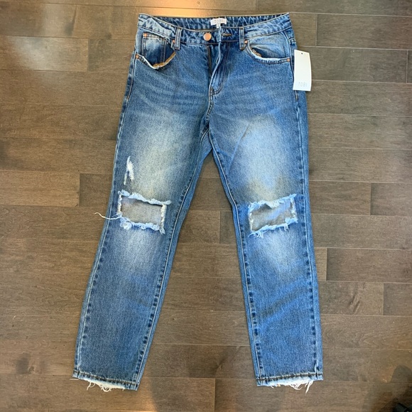 TOBI MID RISE CROPPED JEAN - Picture 5 of 9